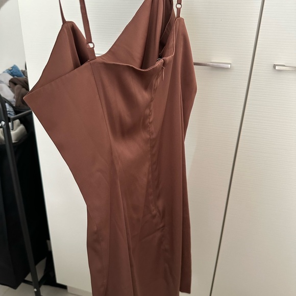 Sunday Best Dusty Rose Shimmer Mini Dress - Picture 3 of 3